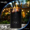 imageBundle of Flame King Mini Tabletop Fire Pit Dual Fuel Propane and Butane Smokeless Odorless Flame  4Feet Propane Adapter Hose Connects 1LB Appliance to 20LB Propane Tank