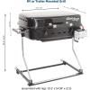 imageFlame King  YSNHT500 RV Or Trailer Mounted BBQ  Motorhome Gas Grill  214 Sq Inch Cooking Surface  Adjustable Flame Controller Black