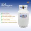 imageFlame King 10LB Steel Propane Tank Cylinder with Type 1 OPD Valve ampamp 4FT Propane Adapter Hose for Camping Fire Pits Heaters Grills OverlandingTank Cylinder with Type 1 OPD Valve  4FT Propane Adapter Hose