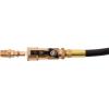 imageFlame King 14quot RV Propane Quick Connect Adapter for Propane Hose 14quot Quick Connect or Disconnect Kit  Shutoff Valve ampamp Full Flow Plug  100 Solid Brass