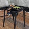 imageFlame King 200000 BTU Propane Burner Gas Stove Heavy Duty Turkey FryerCamp Cooker Portable with Stand Great for Outdoor Cooking Home Brewing ampamp CanningSingle Burner 100K BTU