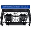 imageFlame King 200000 BTU Propane Burner Gas Stove Heavy Duty Turkey FryerCamp Cooker Portable with Stand Great for Outdoor Cooking Home Brewing ampamp CanningDouble Burner 200K BTU