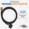 imageFlame King Bundle 5LB Steel Propane Tank Cylinder with OPD Valve  4FT Propane Adapter Hose for Camping Fire Pits Heaters Grills OverlandingSteel Propane Tank Cylinder with Type 1 OPD Valve  4FT Propane Adapter Hose