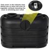 imageFlame King Dual 20LB LP Propane Tank Light Plastic Heavy Duty Cover for RV Travel Trailer Camper  WhiteBlack Propane Tank Cover