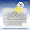 imageFlame King Dual 20LB LP Propane Tank Light Plastic Heavy Duty Cover for RV Travel Trailer Camper  WhiteWhite Propane Tank Cover