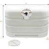 imageFlame King Dual 20LB LP Propane Tank Light Plastic Heavy Duty Cover for RV Travel Trailer Camper  WhiteWhite Propane Tank Cover