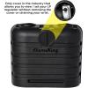 imageFlame King Dual 30LB LP Propane Tank Light Plastic Heavy Duty Cover for RV Travel Trailer Camper And Recreational Vehicle  BlackBlack