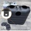 imageFlame King Dual 30LB LP Propane Tank Light Plastic Heavy Duty Cover for RV Travel Trailer Camper And Recreational Vehicle  BlackBlack