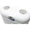 imageFlame King Dual 30LB LP Propane Tank Light Plastic Heavy Duty Cover for RV Travel Trailer Camper And Recreational Vehicle  BlackWhite