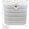 imageFlame King Dual 30LB LP Propane Tank Light Plastic Heavy Duty Cover for RV Travel Trailer Camper And Recreational Vehicle  BlackWhite