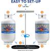 imageFlame King Dual RV Propane Tank Cylinder Rack for RVs and Trailers for 30lb Tanks  KT30MNT Tanks Sold Separately Black