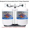 imageFlame King Dual RV Propane Tank Cylinder Rack for RVs and Trailers for 30lb Tanks  KT30MNT Tanks Sold Separately Black