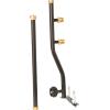 imageFlame King FKDTMINI Mini 3Port Distribution Tree for Camping Connects 1lb Appliances to a Standard Propane Tank Perfect for Lanterns Stoves Heaters and Grills Black ampamp GoldPropane Distribution Pole Tree