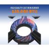 imageFlame King Heavy Duty 120000 BTU 020 PSI Turkey Fryer Single Propane Burner Bayou Cooker Outdoor Stove for Home Brewing Maple Syrup Prep Cajun Cooking