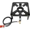 imageFlame King Heavy Duty 120000 BTU 020 PSI Turkey Fryer Single Propane Burner Bayou Cooker Outdoor Stove for Home Brewing Maple Syrup Prep Cajun Cooking