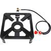 imageFlame King Heavy Duty 120000 BTU 020 PSI Turkey Fryer Single Propane Burner Bayou Cooker Outdoor Stove for Home Brewing Maple Syrup Prep Cajun Cooking