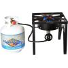 imageFlame King Heavy Duty 200K BTU 020 PSI Propane Gas Single Burner Bayou Cooker Outdoor Stove for Home Brewing Turkey Fry Maple Syrup Prep Cajun Cooking Black200K BTU