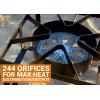 imageFlame King Heavy Duty 200K BTU 020 PSI Propane Gas Single Burner Bayou Cooker Outdoor Stove for Home Brewing Turkey Fry Maple Syrup Prep Cajun Cooking Black200K BTU