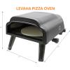 imageFlame King LEHAVA 14inch 360 Degree Rotating NonStick Pizza Stone Portable Outdoor Propane Pizza Oven Countertop with Cover Bag Piezo Auto Ignition for Camping Backyard and Tailgating