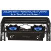 imageFlame King Outdoor Propane Double Dual Burner Stove 200K BTU Turkey FryerCamp Cooker Portable with Stand Great for Backyard Cooking Home Brewing ampamp Canning