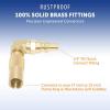 imageFlame King Propane RV Quick Connect Elbow Adapter for 17quot or 22quot BlackStone or Flame King Griddle