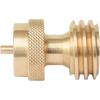 imageFlame King Propane Tank Adapter 20lb to 1lb Converter Hook Up Small Propane Cylinders when 20lb Ran Out Solid Brass
