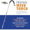 imageFlame King Propane Torch Weed Burner 24000 BTU  Empty Refillable 1LB Empty Propane Cylinder Tank  Reusable  Safe and Legal Refill Option  DOT Compliant  164 oz Green