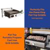 imageFlame King RV Camper Trailer Mounting Rack for Flame King Propane Portable Grill or Griddle
