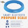 imageFlame King Smart Wireless Propane Tank Scale  Bluetooth Gas Gauge with App Connectivity for BBQ and Grills Monitors Multiple Propane Cylinders  203040 lb Tanks