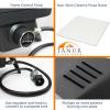 imageFlame King TANUR 12inch Portable Outdoor Propane Oven Countertop for Camping Backyard and Tailgating Multiple Air Vents Piezo Auto Ignition NonStick Pizza Stone Black