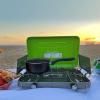 imageFlame King VT101 2Burner Portable Camping Stove Grill Great for Outdoor Cooking Backpacking Compatible with 1LB Propane Gas Bottle