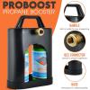 imageFlame King YSN1LBPB ProBoost Dual 1LB Propane Tank Carrier QCC Outlet BlackBlack