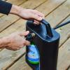 imageFlame King YSN1LBPB ProBoost Dual 1LB Propane Tank Carrier QCC Outlet BlackBlack