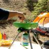 imageFlame King YSNVT301 MultiFunction Portable Propane BBQ Grill Camp Stove 8000 BTU 95 x 12 Inch Cooking Surface Light GreenBlack