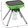 imageFlame King YSNVT301 MultiFunction Portable Propane BBQ Grill Camp Stove 8000 BTU 95 x 12 Inch Cooking Surface Light GreenBlack