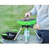imageFlame King YSNVT301 MultiFunction Portable Propane BBQ Grill Camp Stove 8000 BTU 95 x 12 Inch Cooking Surface Light GreenBlack