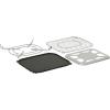 imageFlame King YSNVT301 MultiFunction Portable Propane BBQ Grill Camp Stove 8000 BTU 95 x 12 Inch Cooking Surface Light GreenBlack