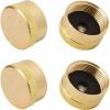imageFlame King AB228 4Pc Universal Solid Brass Caps for 1LB Propane Bottle Gas Tank Cylinders