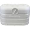 imageFlame King Dual 20LB LP Propane Tank Light Plastic Heavy Duty Cover for RV Travel Trailer Camper  WhiteWhite Propane Tank Cover