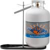 imageFlame King Dual RV Propane Tank Cylinder Rack for RVs and Trailers for 30lb Tanks  KT30MNT Tanks Sold Separately Black