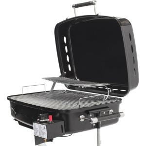 imageFlame King  YSNHT500 RV Or Trailer Mounted BBQ  Motorhome Gas Grill  214 Sq Inch Cooking Surface  Adjustable Flame Controller Black