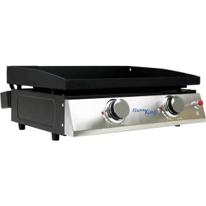imageFlame King 22inch Double Burner Flat Top Griddle for Outdoor BBQ Grill Portable Propane Gas Griddle for Camping and Tailgating