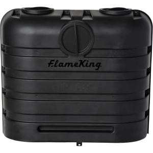 imageFlame King Dual 30LB LP Propane Tank Light Plastic Heavy Duty Cover for RV Travel Trailer Camper And Recreational Vehicle  BlackBlack