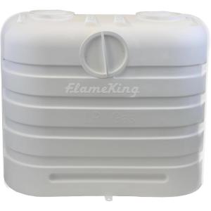 imageFlame King Dual 30LB LP Propane Tank Light Plastic Heavy Duty Cover for RV Travel Trailer Camper And Recreational Vehicle  BlackWhite
