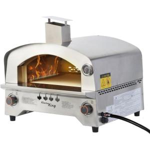 imageFlame King Propane Gas Pizza ampamp Food Outdoor Oven for Camping Backyard Tailgating