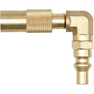 imageFlame King Propane RV Quick Connect Elbow Adapter for 17quot or 22quot BlackStone or Flame King Griddle