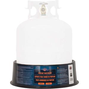imageFlame King YSNPBS Propane Cylinder Base Stabilizer Fits 20lb 30lb and 40lb Tanks BlackStabilizer