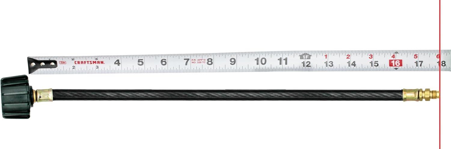 imageFlame King 15inch Pigtail Hose Connectors 14quot Male Inverted Flare for RV Van or Trailer Propane Tank 2Stage Auto Changeover Regulators BlackGreen18 inches