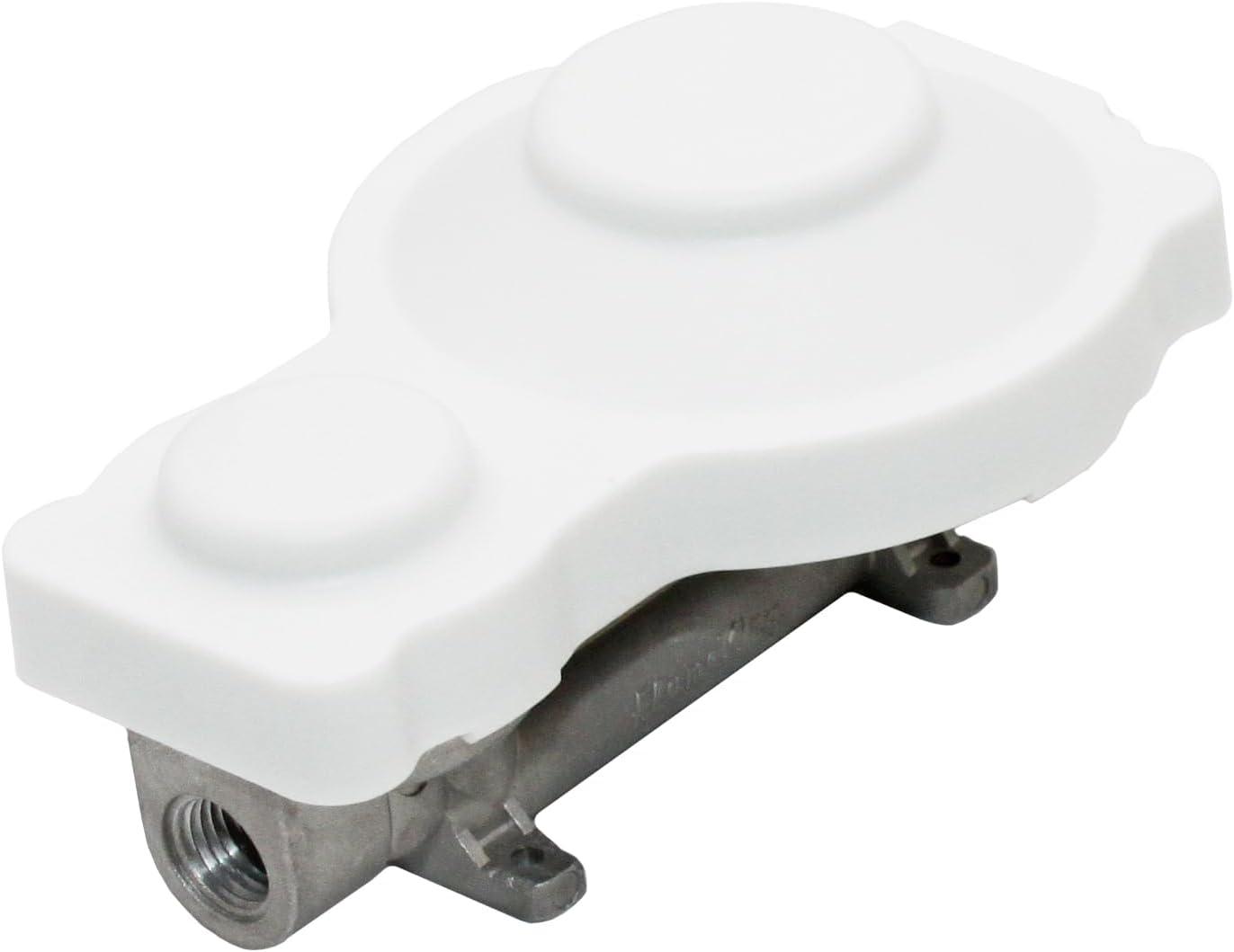 imageFlame King 160000 BTU Vertical Mounted 2Stage Propane LP Regulator for RVs Vans Trailers Campers 100LB Tanks ASME Tanks Generators300 000 BTU