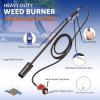 imageFlame King 100000 BTU Propane Torch Kit Heavy Duty Weed Burner 10FT Hose Regulator Assembly 40 inches Long